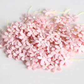 Цветочки маленькие 2 см  Розово-персиковые